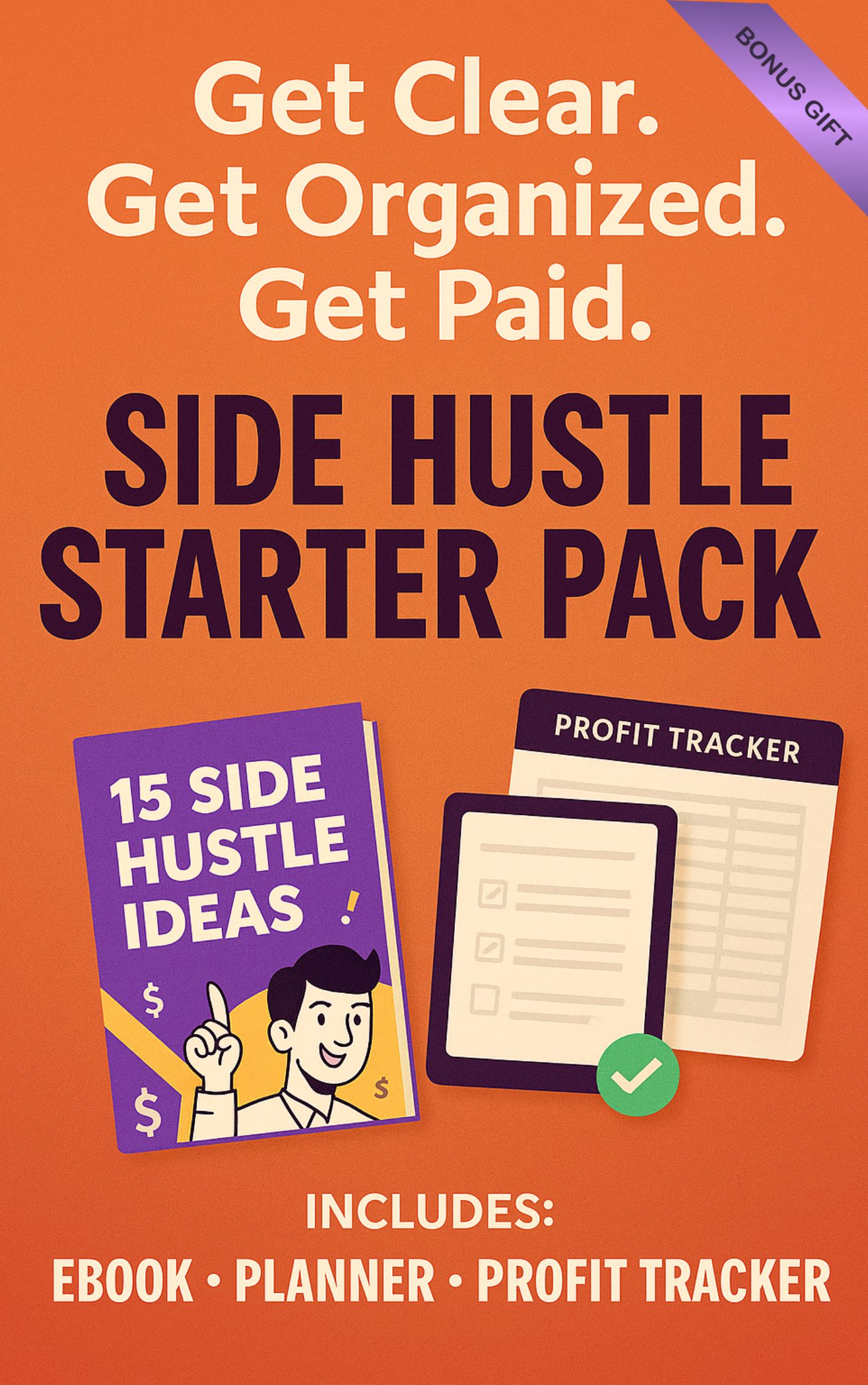 Side Hustle Starter Pack – Digital Guide + Planner + Profit Tracker (Instant Download)